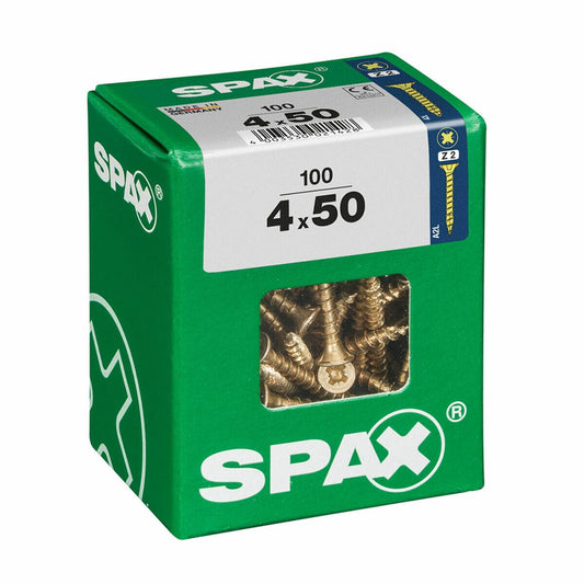 Schraubenkasten SPAX Holzschraube Flacher Kopf (4 x 50 mm) (4,0 x 50 mm) - werkzeug-online24