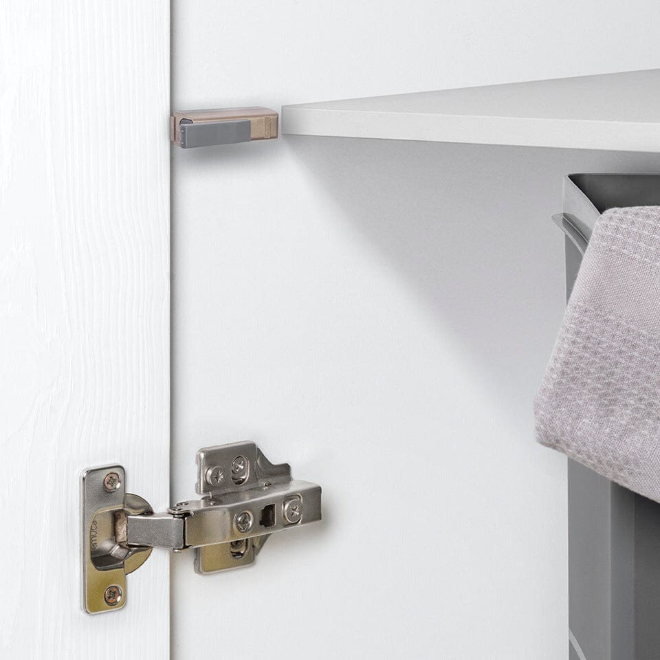 Emuca Set 10 Softclose Türdämpfer, Möbeltürdämpfer, Schranktür Dämpfer mit Schließautomatik - werkzeug-online24