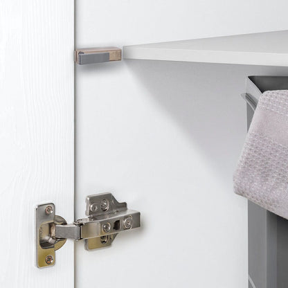 Emuca Set 10 Softclose Türdämpfer, Möbeltürdämpfer, Schranktür Dämpfer mit Schließautomatik - werkzeug-online24
