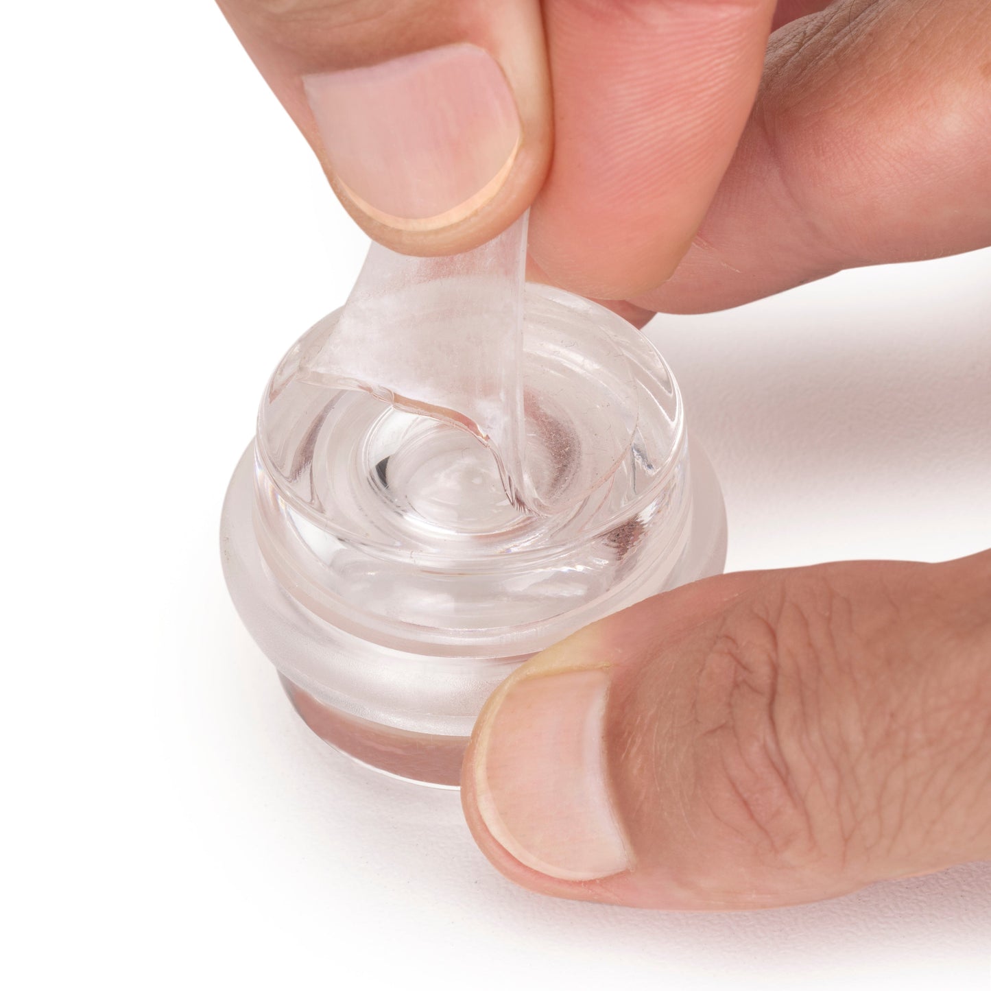 Emuca Türstopper selbstklebend Set 6 Stück, Bodentürstopper Kunststoff, Transparent - werkzeug-online24