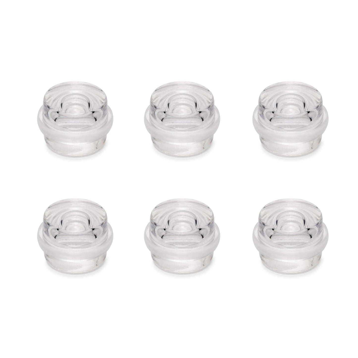 Emuca Türstopper selbstklebend Set 6 Stück, Bodentürstopper Kunststoff, Transparent - werkzeug-online24