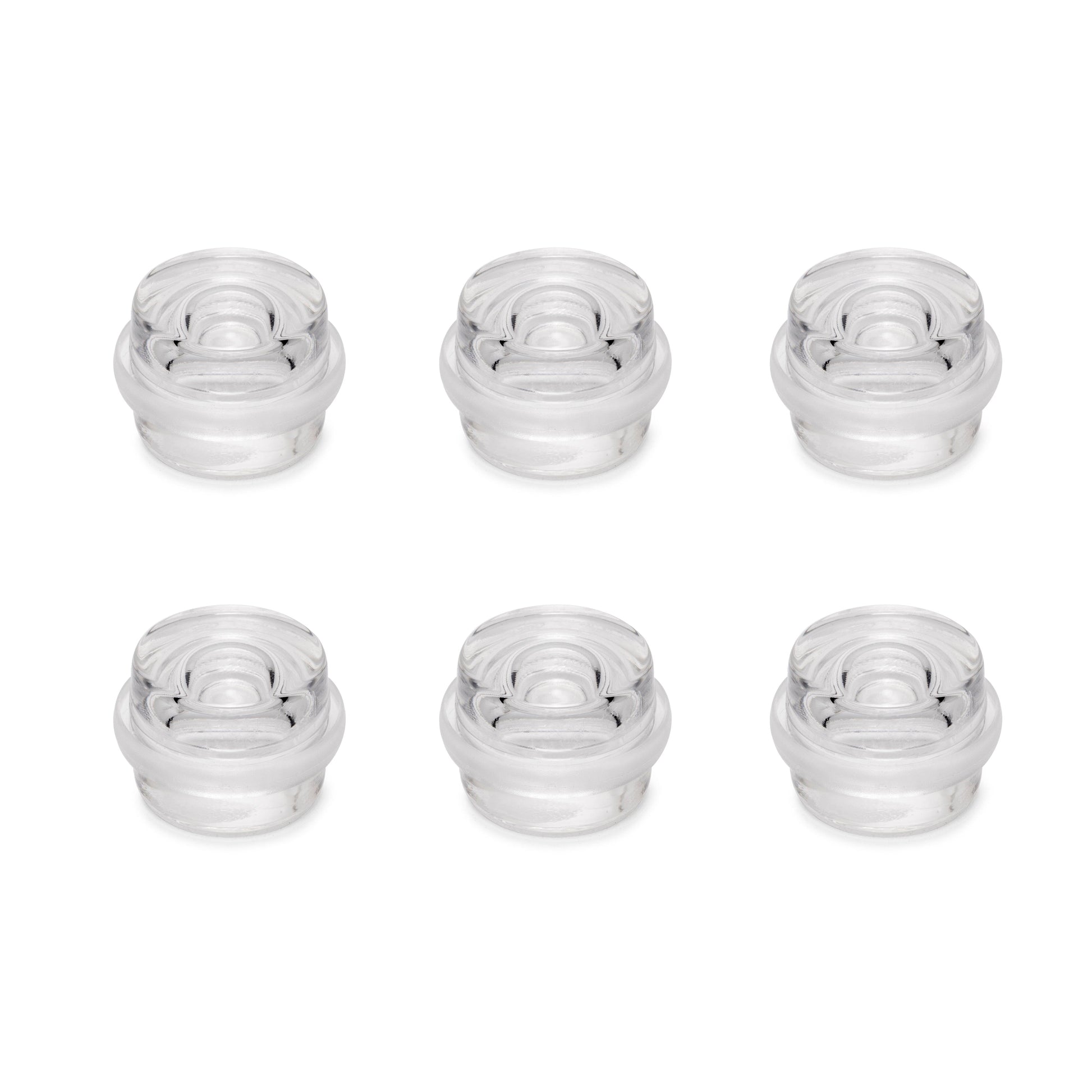 Emuca Türstopper selbstklebend Set 6 Stück, Bodentürstopper Kunststoff, Transparent - werkzeug-online24