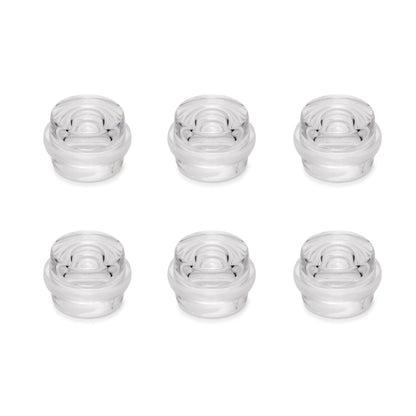 Emuca Türstopper selbstklebend Set 6 Stück, Bodentürstopper Kunststoff, Transparent - werkzeug-online24