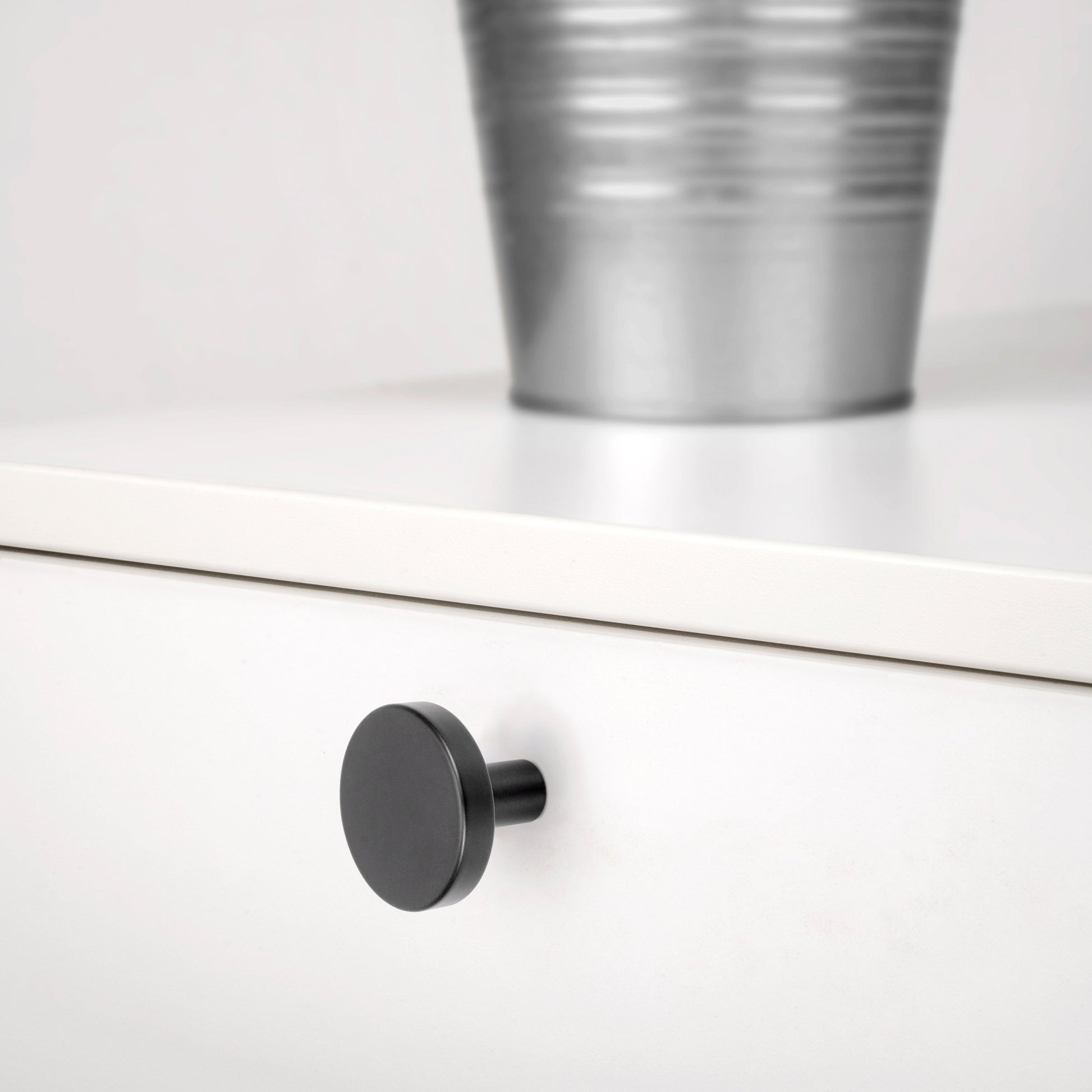 Emuca Set 10 Möbelknöpfe, Schrankknöpfe Uppsala, Durchmesser 30mm, Aluminium - werkzeug-online24