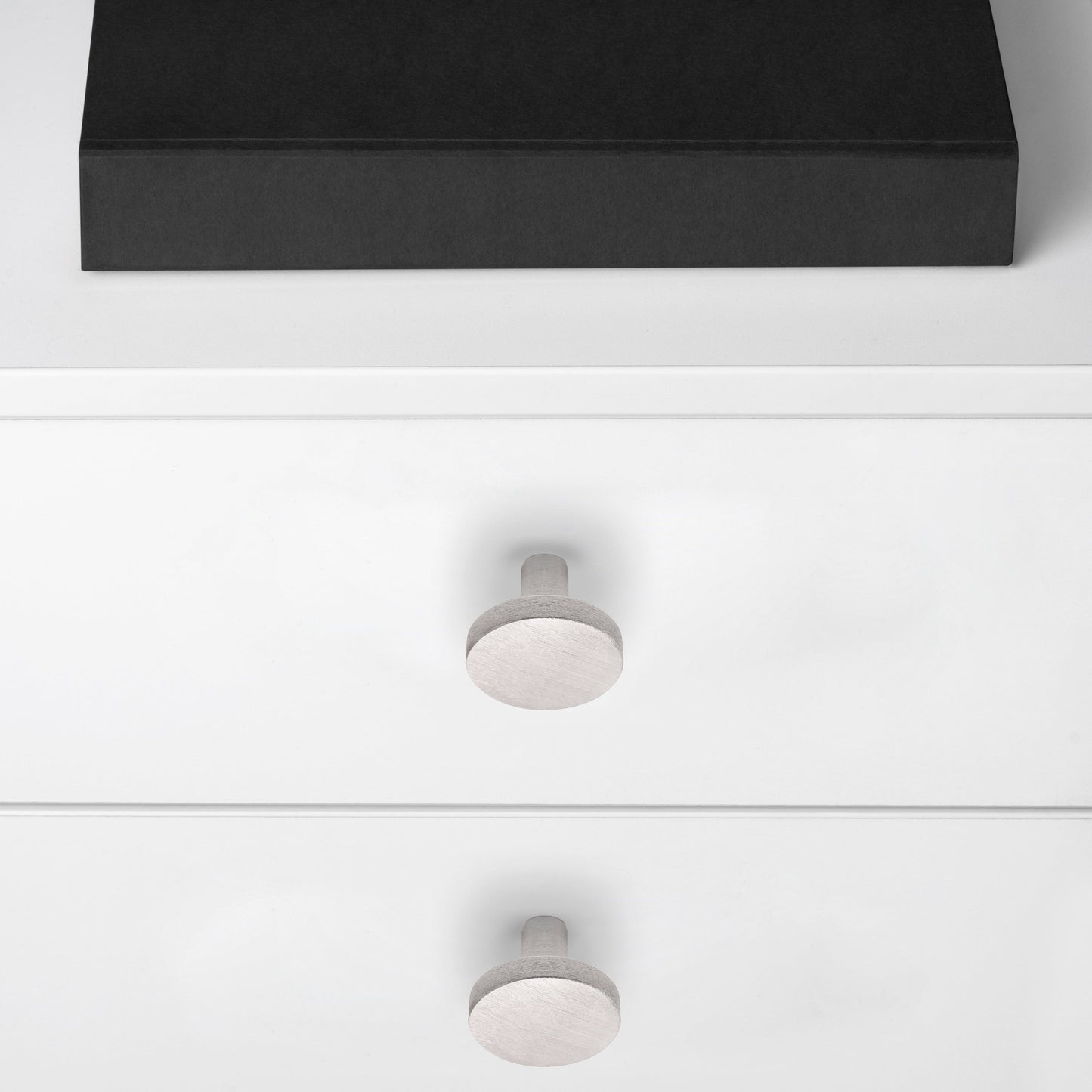 Emuca Set 10 Möbelknöpfe, Schrankknöpfe Uppsala, Durchmesser 30mm, Aluminium - werkzeug-online24