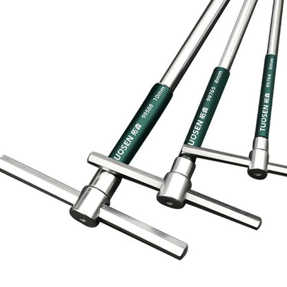 Innensechskantschlüssel aus Karbonstahl, T-Griff, Stiftschlüssel, 2,5mm - 8mm 1 Stück - werkzeug-online24