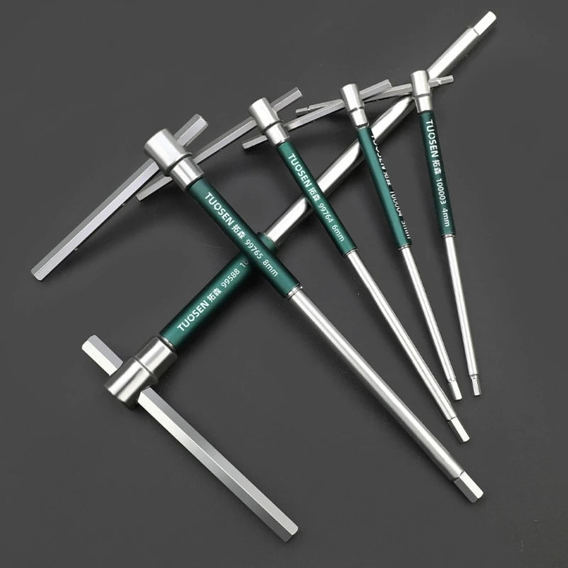 Innensechskantschlüssel aus Karbonstahl, T-Griff, Stiftschlüssel, 2,5mm - 8mm 1 Stück - werkzeug-online24