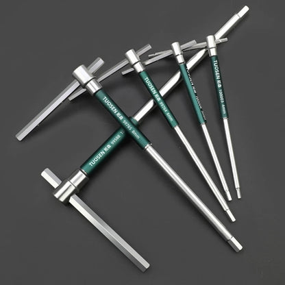 Innensechskantschlüssel aus Karbonstahl, T-Griff, Stiftschlüssel, 2,5mm - 8mm 1 Stück - werkzeug-online24