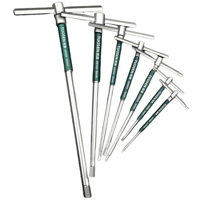 Innensechskantschlüssel aus Karbonstahl, T-Griff, Stiftschlüssel, 2,5mm - 8mm 1 Stück - werkzeug-online24