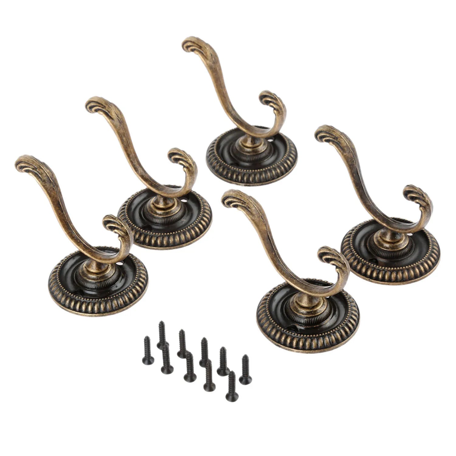 Set 5 Stück Wandhaken Antik Retro, Garderobenhaken Antik Retro - werkzeug-online24