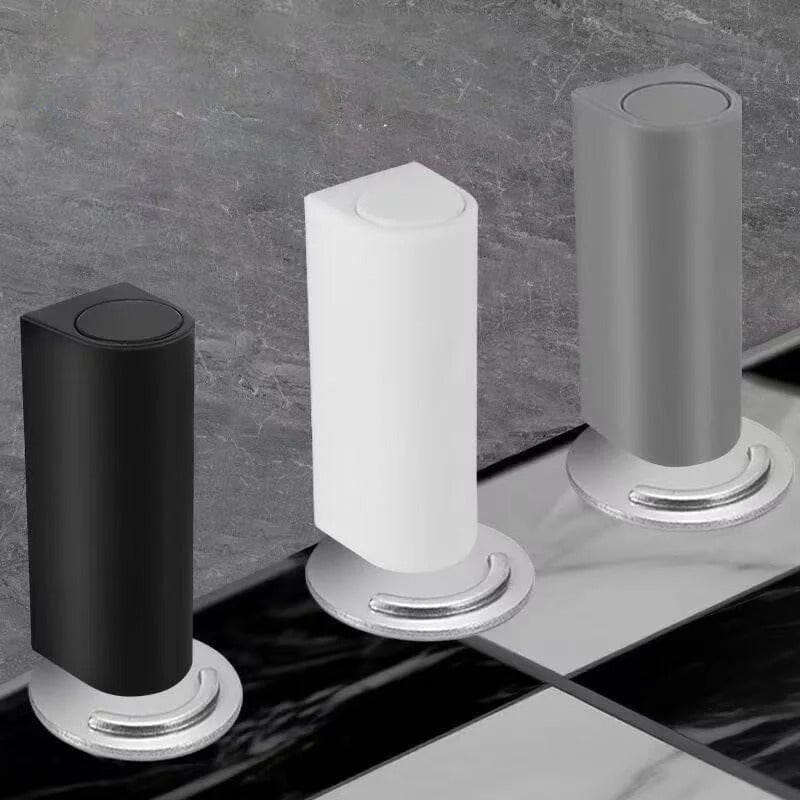 Magnetischer Türstopper aus Edelstahl – Schwarz oder Weiß – Türhalter mit starkem Magnet, ohne Bohren - werkzeug-online24