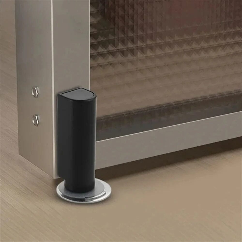 Magnetischer Türstopper aus Edelstahl – Schwarz oder Weiß – Türhalter mit starkem Magnet, ohne Bohren - werkzeug-online24