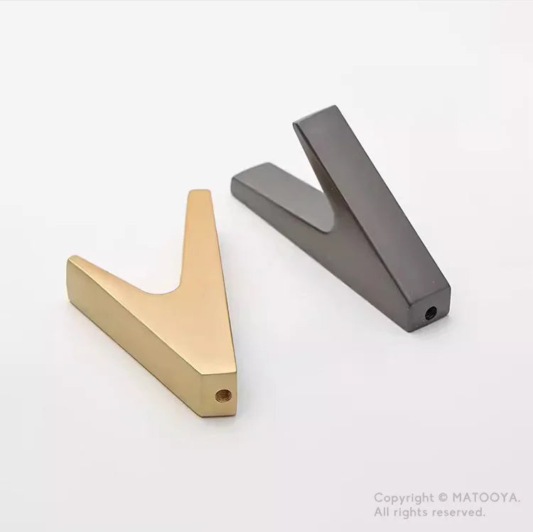Handtuchhaken Metall, Einzelhaken, Wandhaken aus Metall Schwarz, Gold, Grau - werkzeug-online24
