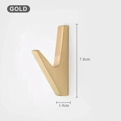Handtuchhaken Metall, Einzelhaken, Wandhaken aus Metall Schwarz, Gold, Grau - werkzeug-online24