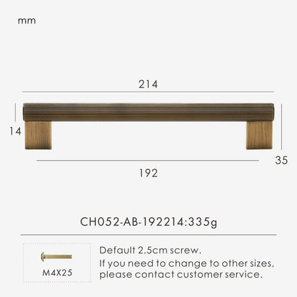 Möbelgriffe aus massivem Messing, Schrankgriffe Design, Kommodengriffe - werkzeug-online24