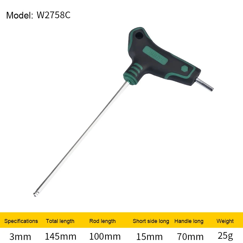 T-Griff Schraubendreher,Innensechskantschlüssel, Stiftschlüssel mit Quergriffen 1.5-12mm Kugelkopf - werkzeug-online24