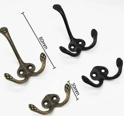 Set 5 Stück Wandhaken Vintage Antik Retro, Garderobenhaken Antik - werkzeug-online24