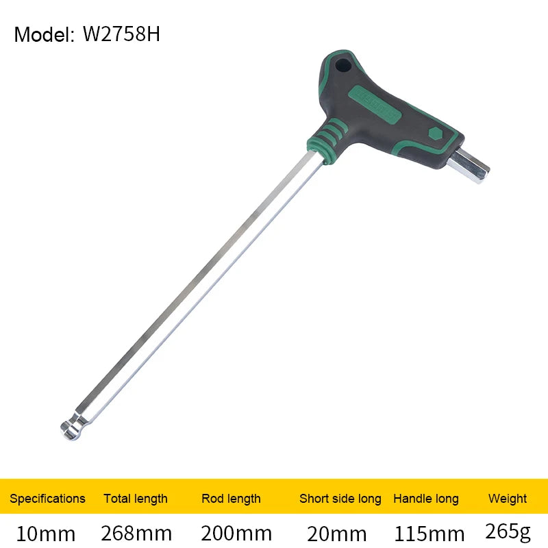 T-Griff Schraubendreher,Innensechskantschlüssel, Stiftschlüssel mit Quergriffen 1.5-12mm Kugelkopf - werkzeug-online24