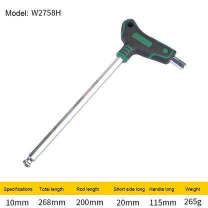 T-Griff Schraubendreher,Innensechskantschlüssel, Stiftschlüssel mit Quergriffen 1.5-12mm Kugelkopf - werkzeug-online24