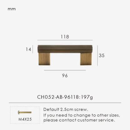 Möbelgriffe aus massivem Messing, Schrankgriffe Design, Kommodengriffe - werkzeug-online24