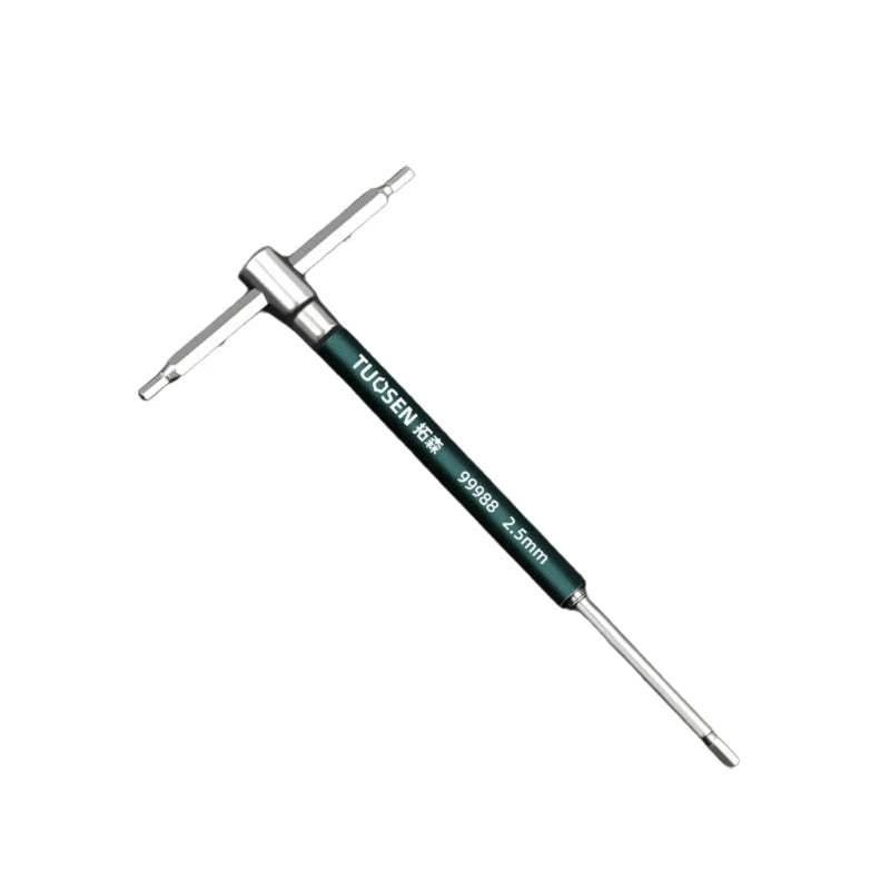 Innensechskantschlüssel aus Karbonstahl, T-Griff, Stiftschlüssel, 2,5mm - 8mm 1 Stück - werkzeug-online24