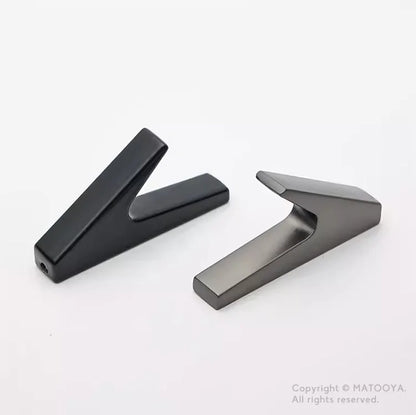 Handtuchhaken Metall, Einzelhaken, Wandhaken aus Metall Schwarz, Gold, Grau - werkzeug-online24