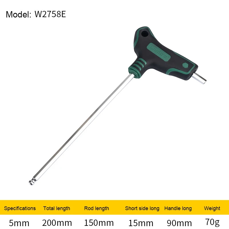 T-Griff Schraubendreher,Innensechskantschlüssel, Stiftschlüssel mit Quergriffen 1.5-12mm Kugelkopf - werkzeug-online24