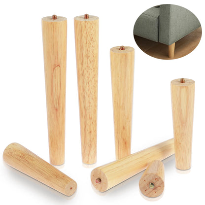 Schrankfüße Holz Set 4 Stück, Holz Möbelfüße, Möbelbeine Massivholz - werkzeug-online24