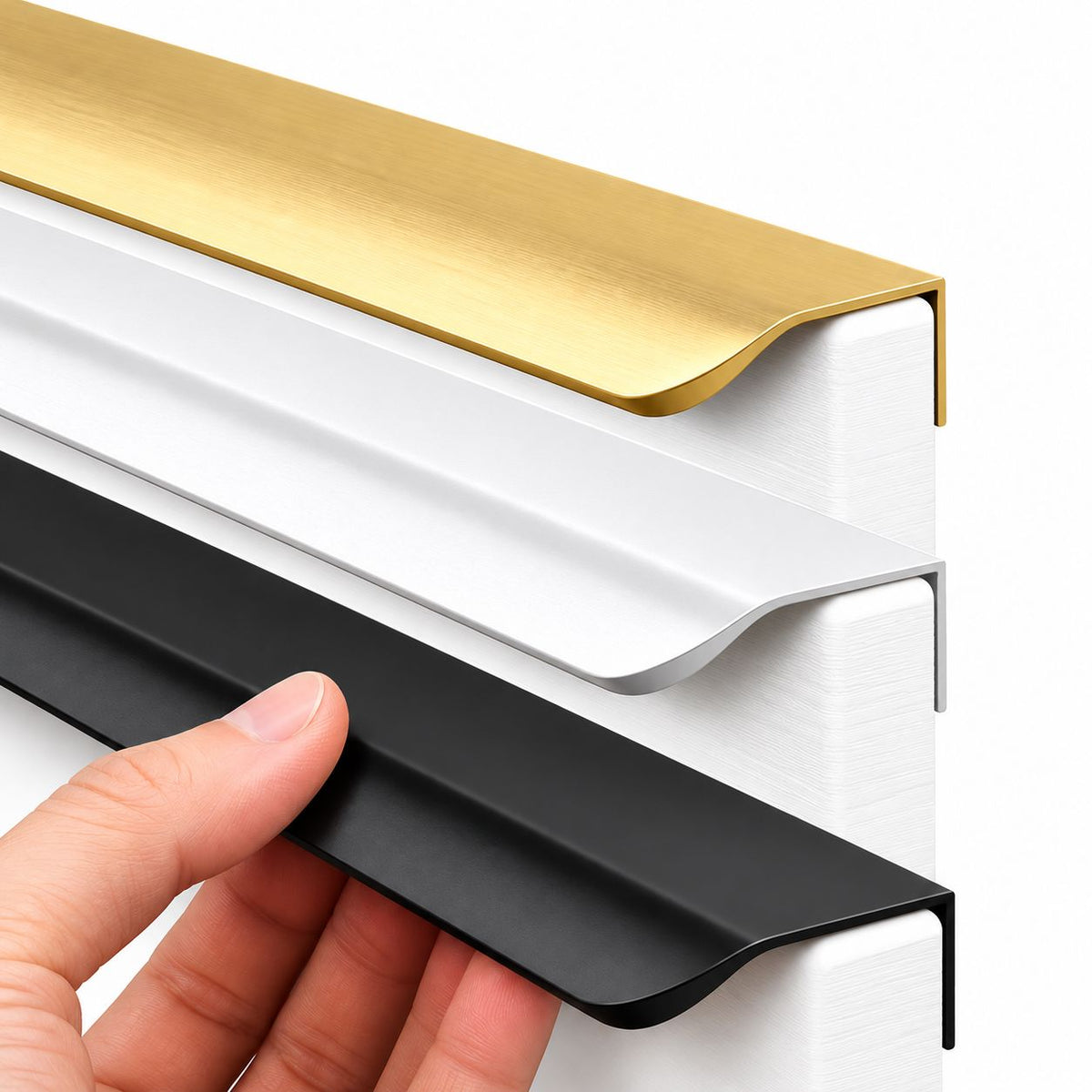 Schrankgriffe Schwarz, Gold, Weiß, Bronze – Möbelgriffe bis 1200 mm - werkzeug-online24