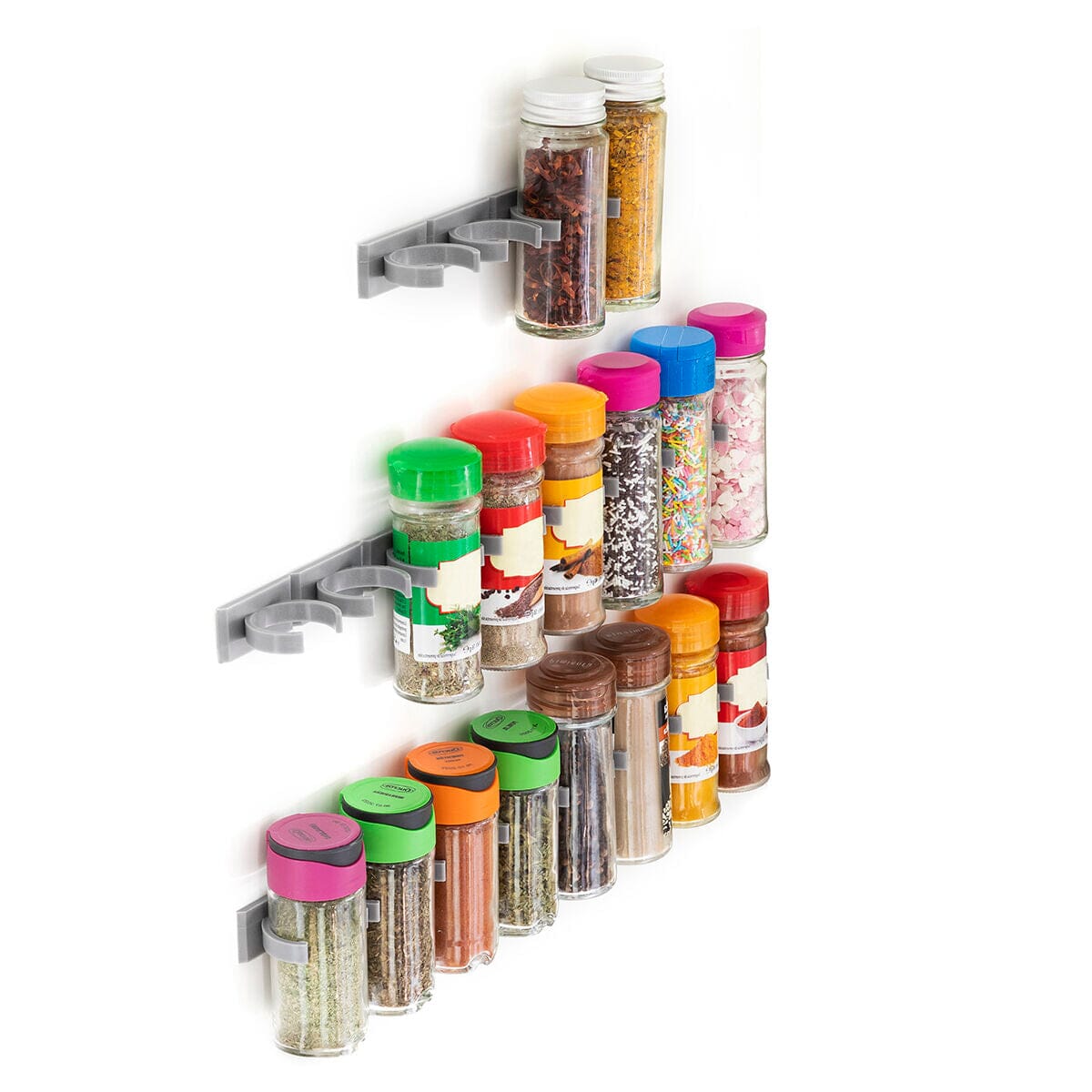 Selbstklebendes und aufteilbares Gewürzregal Jarlock x20 InnovaGoods - werkzeug-online24