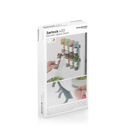 Selbstklebendes und aufteilbares Gewürzregal Jarlock x20 InnovaGoods - werkzeug-online24