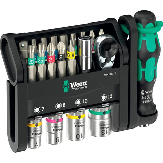 WERA Bitsortiment Tool-Check Modular 1, 21-teilig - werkzeug-online24