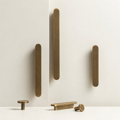 Möbelgriff aus massivem Messing – Antik-Bronze für Schrank, Schublade & Kleiderschrank - werkzeug-online24