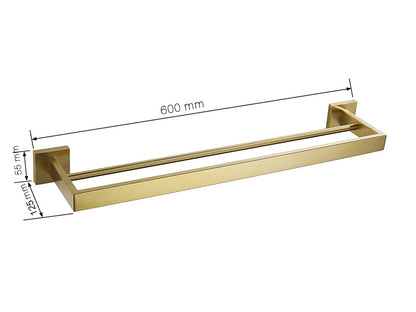 Bad-Accessoires, Bad Zubehör, Badausstattung Edelstahl Gold - werkzeug-online24