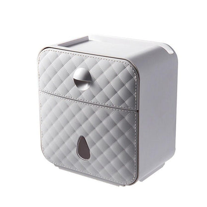Toilettenpapierhalter Box mit Schubfach, selbstklebend - werkzeug-online24