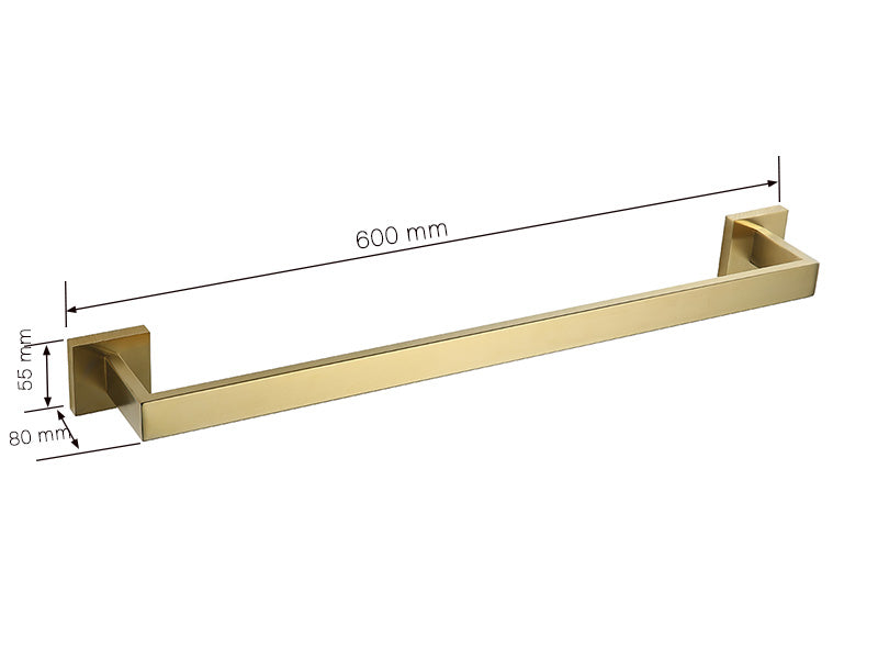Bad-Accessoires, Bad Zubehör, Badausstattung Edelstahl Gold - werkzeug-online24