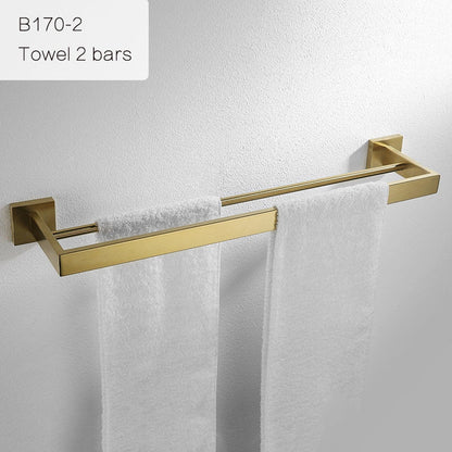 Bad-Accessoires, Bad Zubehör, Badausstattung Edelstahl Gold - werkzeug-online24