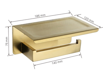 Bad-Accessoires, Bad Zubehör, Badausstattung Edelstahl Gold - werkzeug-online24