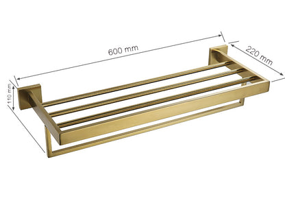 Bad-Accessoires, Bad Zubehör, Badausstattung Edelstahl Gold - werkzeug-online24