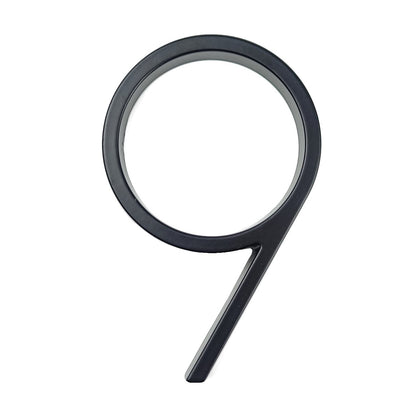 Hausnummer aus Metall schwarz - Höhe 125 mm - werkzeug-online24