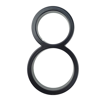 Hausnummer aus Metall schwarz - Höhe 125 mm - werkzeug-online24
