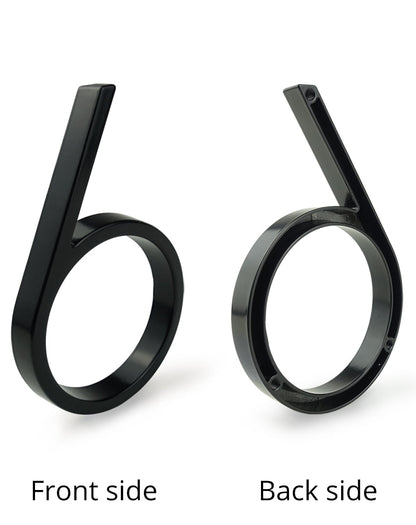 Hausnummer aus Metall schwarz - Höhe 125 mm - werkzeug-online24