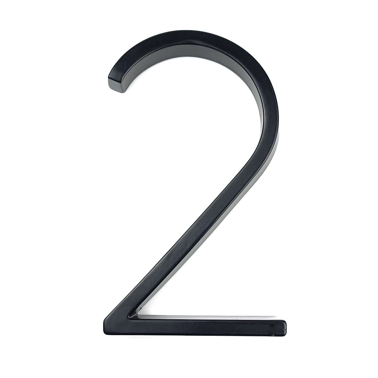Hausnummer aus Metall schwarz - Höhe 125 mm - werkzeug-online24