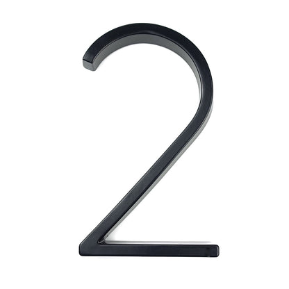 Hausnummer aus Metall schwarz - Höhe 125 mm - werkzeug-online24