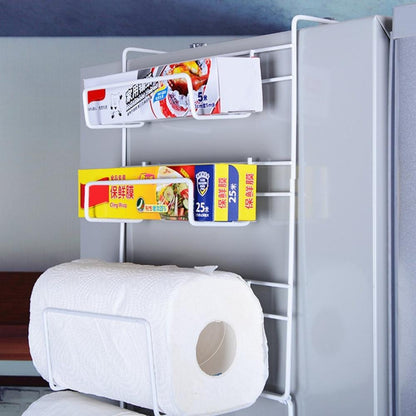 Hängeregal für Kühlschrank, Gerätehalter, Küchenrollenhalter, Haken - werkzeug-online24