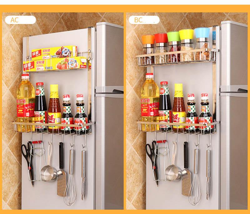 Hängeregal Edelstahl für Kühlschrank, Gerätehalter - werkzeug-online24