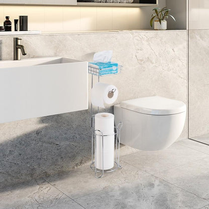 Toilettenpapierhalter Edelstahl, stehend - werkzeug-online24