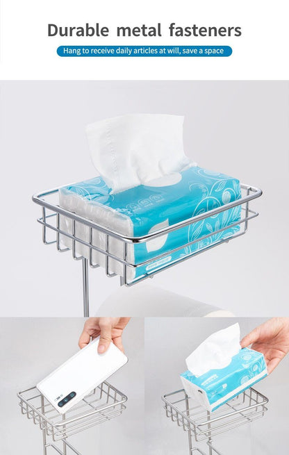 Toilettenpapierhalter Edelstahl, stehend - werkzeug-online24
